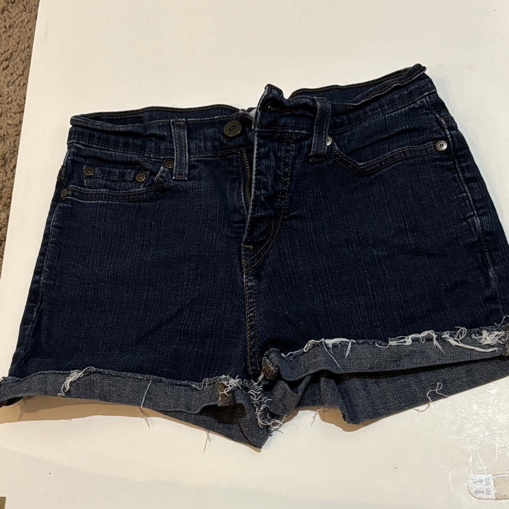 Levi’s Women's Dark Blue Denim Shorts